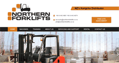 Desktop Screenshot of northernforklifts.co.nz