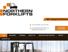 Tablet Screenshot of northernforklifts.co.nz